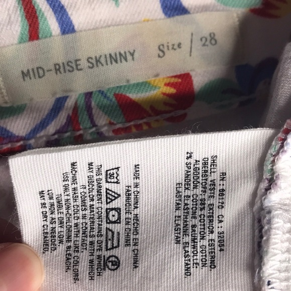 Pilcro and the Letterpress Floral Mid Rise Jeans - Picture 9 of 10